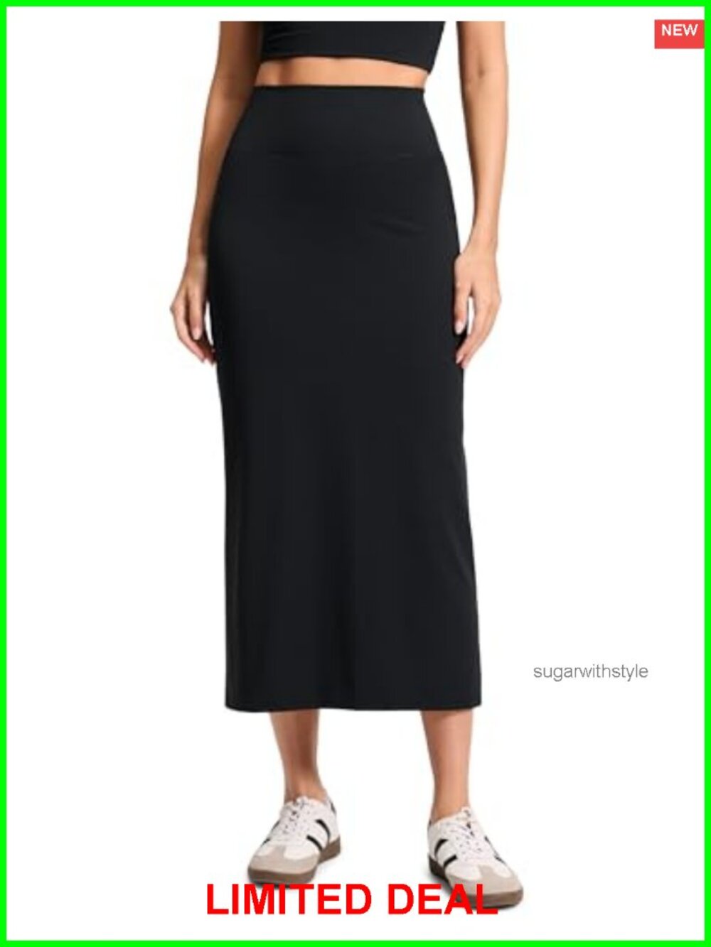 CRZ YOGA Butterlift Maxi Pencil Skirt High Waisted Active